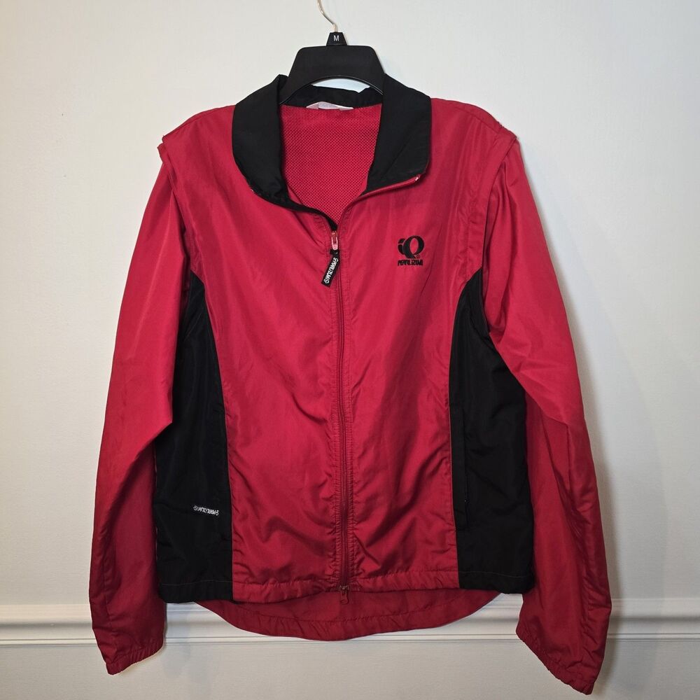 Pearl Izumi Mens Cycling Jacket Red Windbreaker- Sz XL Cool Vent